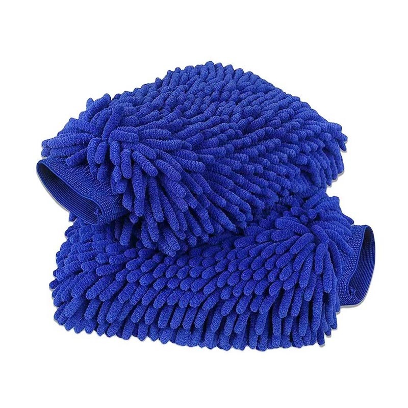 Luvas dupla face macias para lavagem de carros em chenille