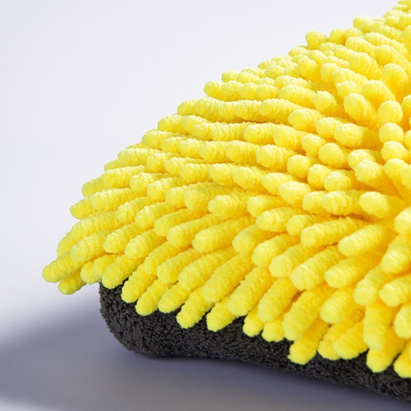 Luvas de lavagem de carro de veludo coral de lado único sem desbotamento