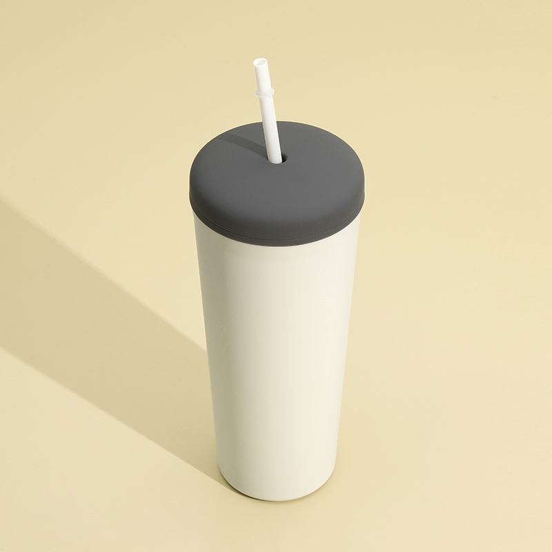 Custom Logo Classic Insulated Fashion  Cups with Straw