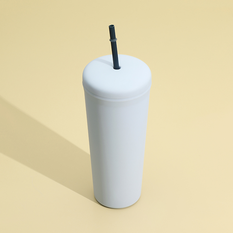 Custom Logo Classic Insulated Fashion  Cups with Straw