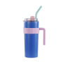 600ml 304 Stainless Steel Thermos Cup with Straw