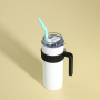 600ml 304 Stainless Steel Thermos Cup with Straw