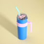 600ml 304 Stainless Steel Thermos Cup with Straw