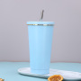 500ml 750ml Double-Layer Stainless Steel Tumbler  Multiple Colors