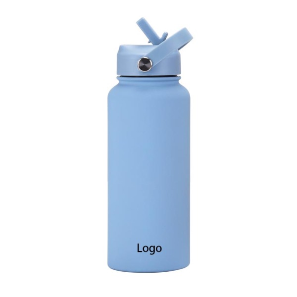 2024 New Sports Water Bottle 1000mL with Straw