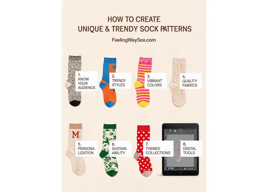 How to create unique and trendy sock patterns for apparel collections?