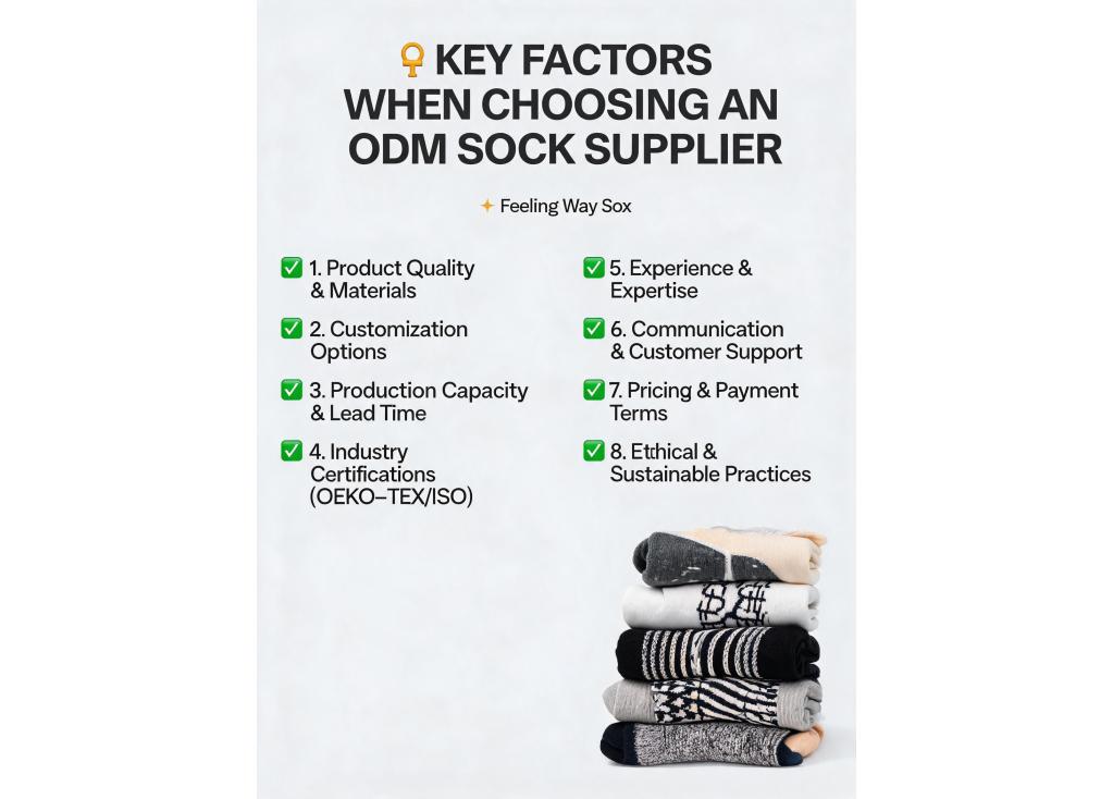 What are the key factors to consider when choosing an ODM sock supplier?