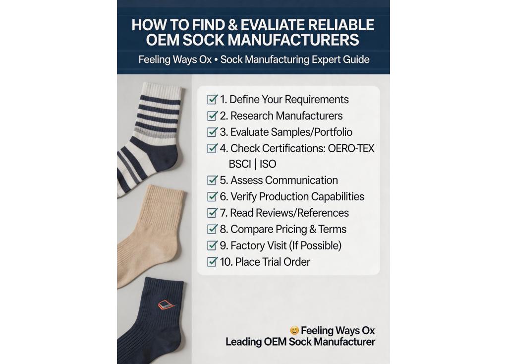 How to find and evaluate reliable OEM sock manufacturers?