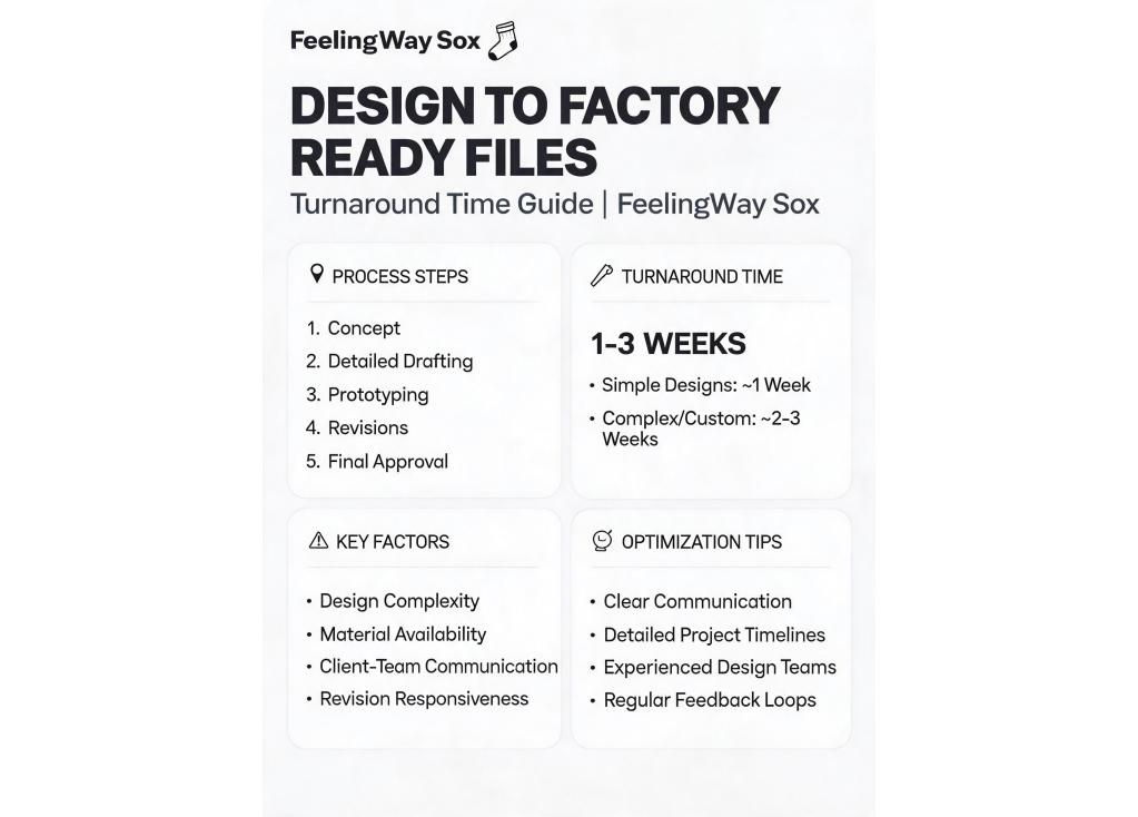 What is the turnaround time for design to factory ready files?