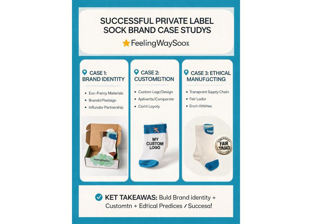Can you share successful case studies of private label sock brand development?