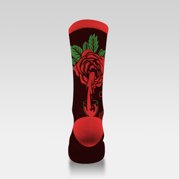 Vintage wine flowing from roses 231225-21