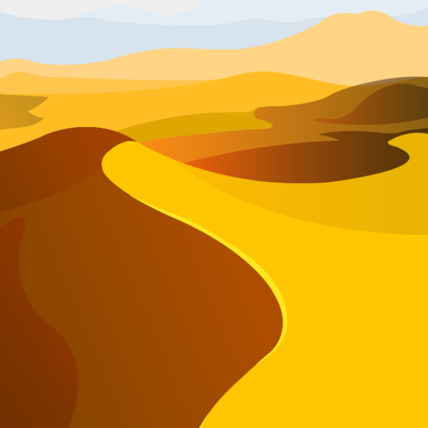 Print vast golden deserts and camel processions 231222-09