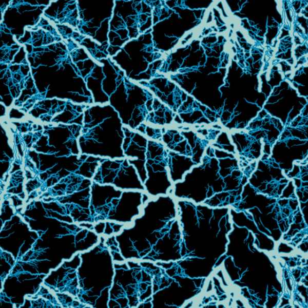 The dark night is full of blue lightning 231222-19