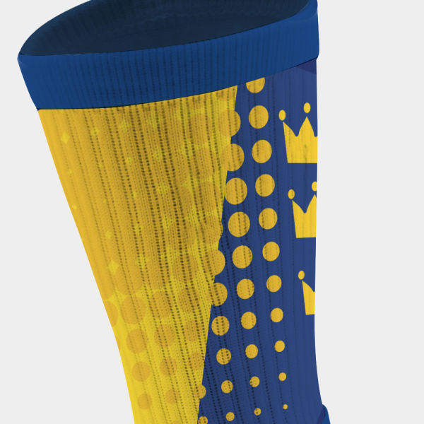 Custom Sweden football team grip sock design
