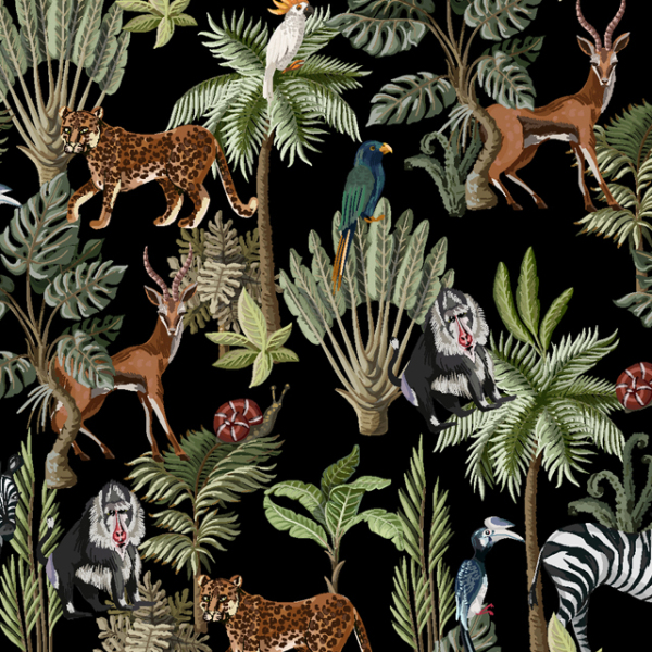Print various animals from the African grasslands 231222-04