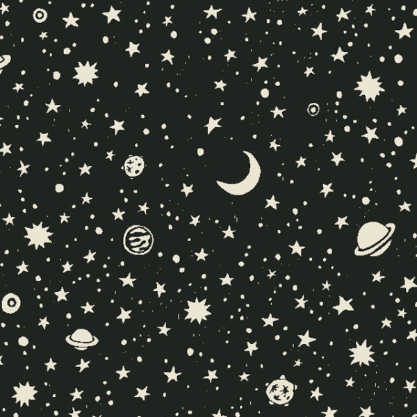 The moon and stars in the night sky 240107-02