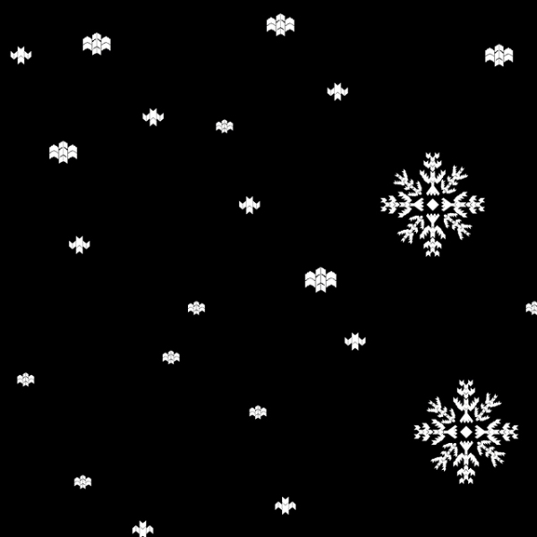 White snow was falling in the dark night 231221-02