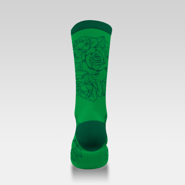 Vintage rose lines in dark green 231225-20