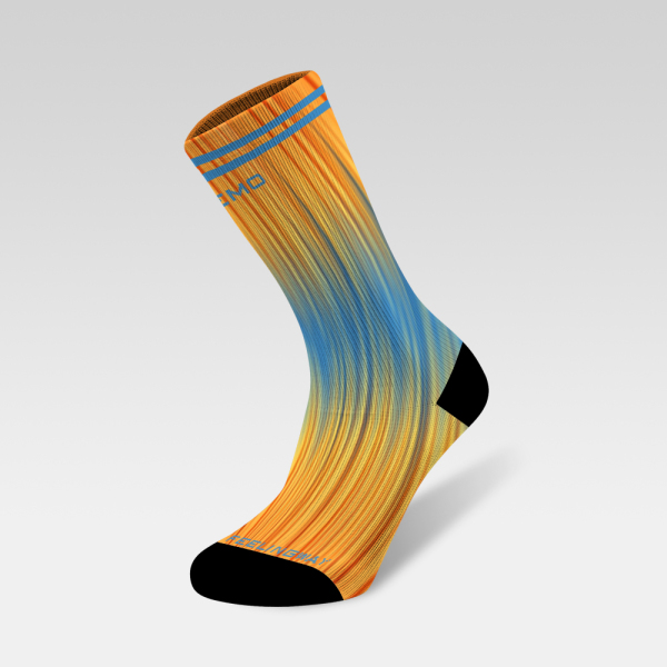 Print Yellow and blue gradient color aurora 231219-13