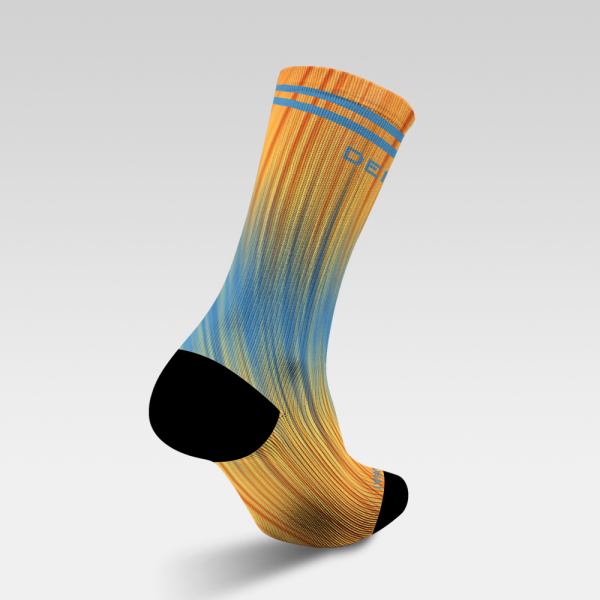 Print Yellow and blue gradient color aurora 231219-13