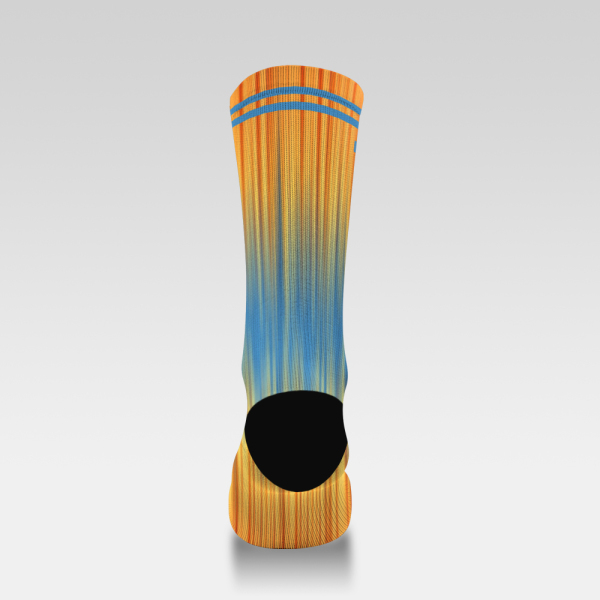 Print Yellow and blue gradient color aurora 231219-13