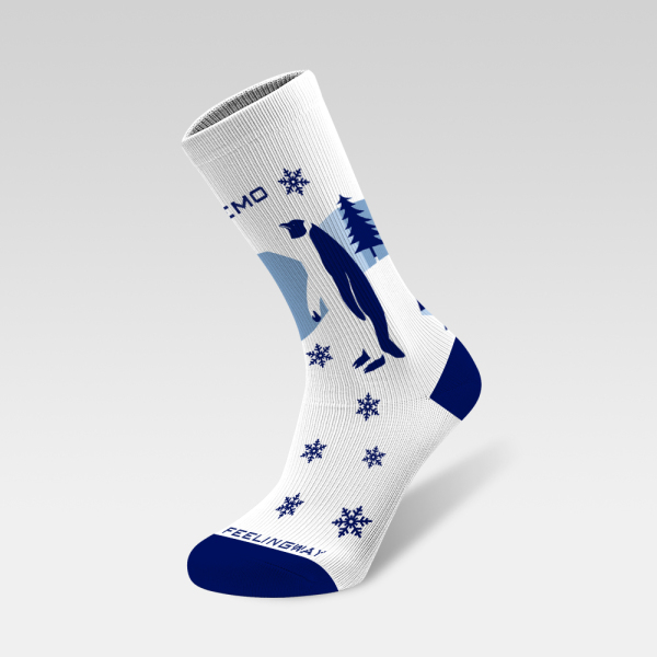 Snow mountain pine penguin snowflake 231127-02
