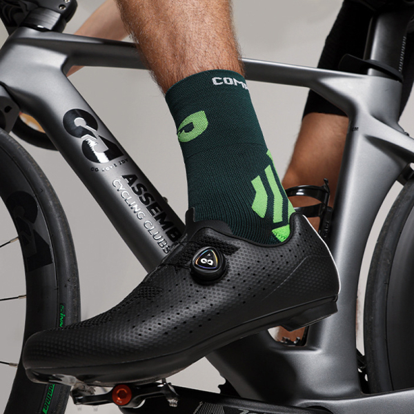 3 Pairs Professional Compression Cushioned Athletic Cycling Socks Test Sample