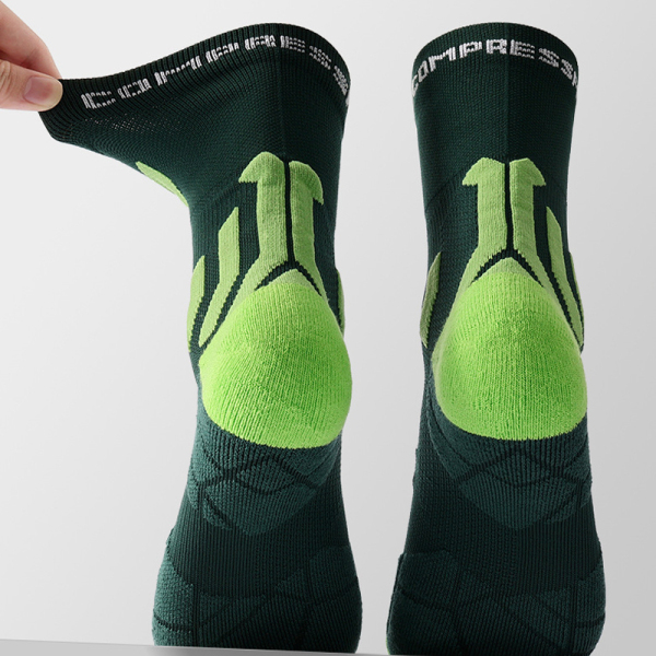3 Pairs Professional Compression Cushioned Athletic Cycling Socks Test Sample