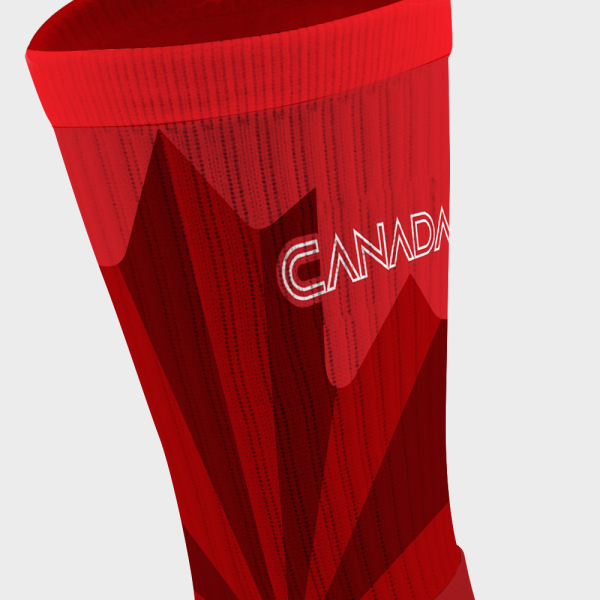 Custom Canada football team grip sock design