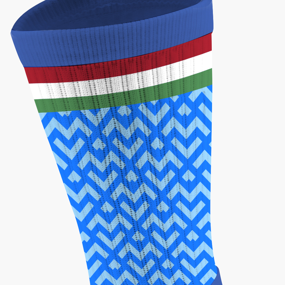 Custom Italy football team grip sock design