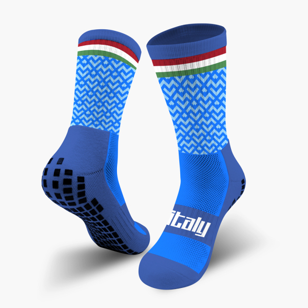 Custom Italy football team grip sock design