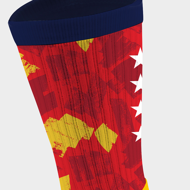 Custom Spain football team grip sock design