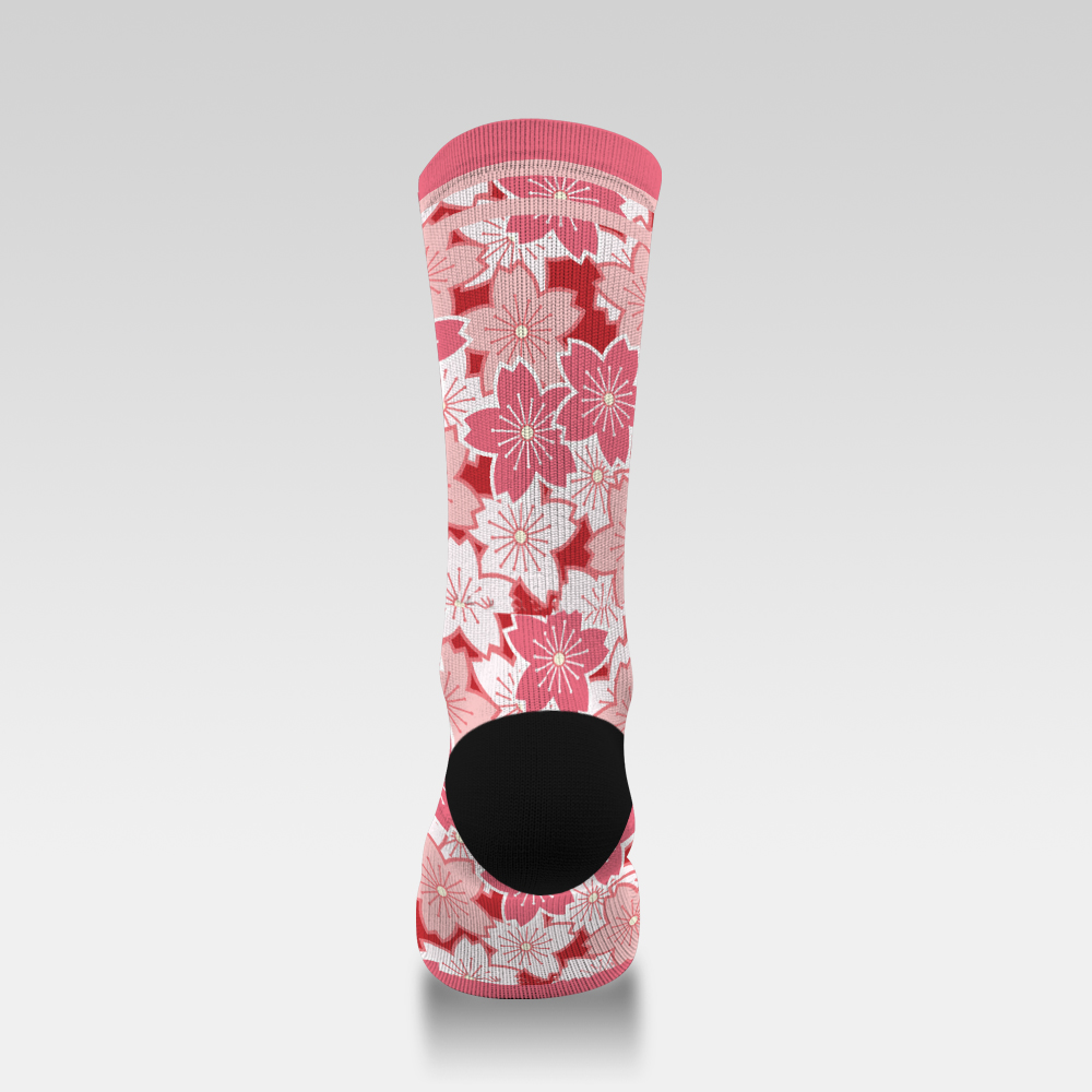 Print various blooming sakura in pink 231227-08