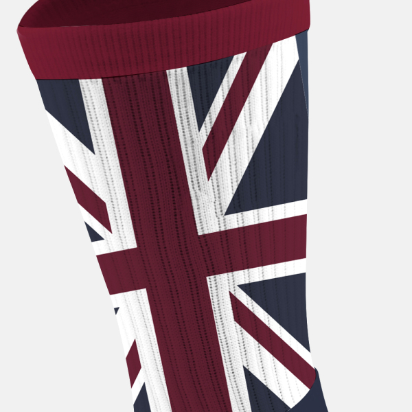 Custom English football team grip sock design