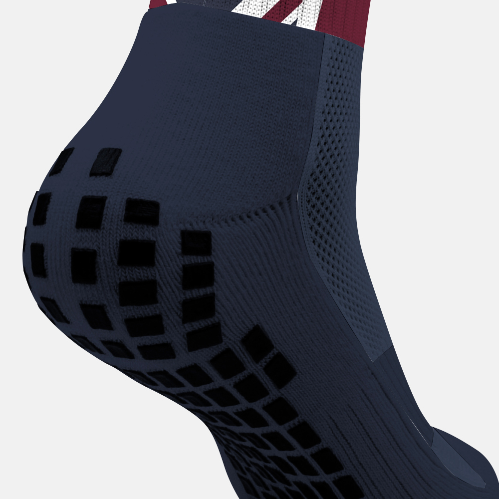 Custom English football team grip sock design