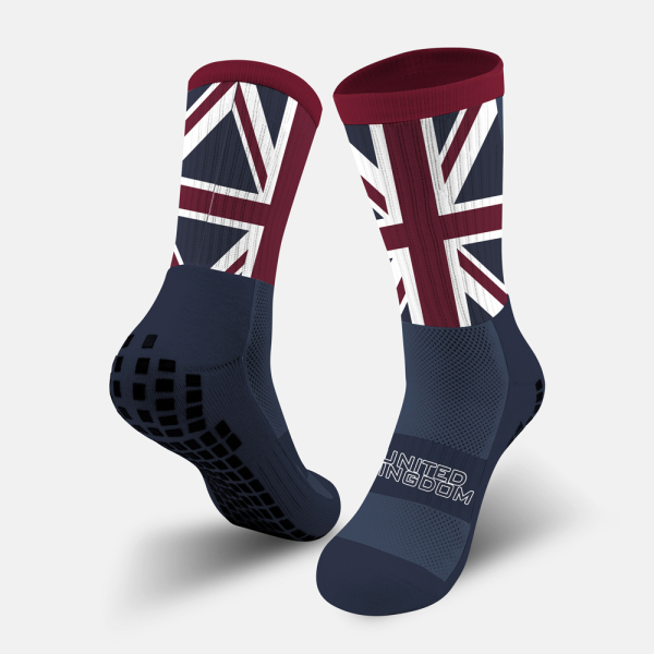 Custom English football team grip sock design