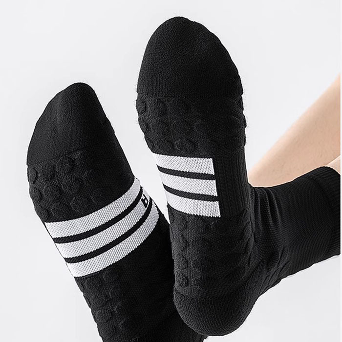 3 Pairs Non-slip Thick Sports Shock Absorption Wear Resistance Running Socks Test Sample