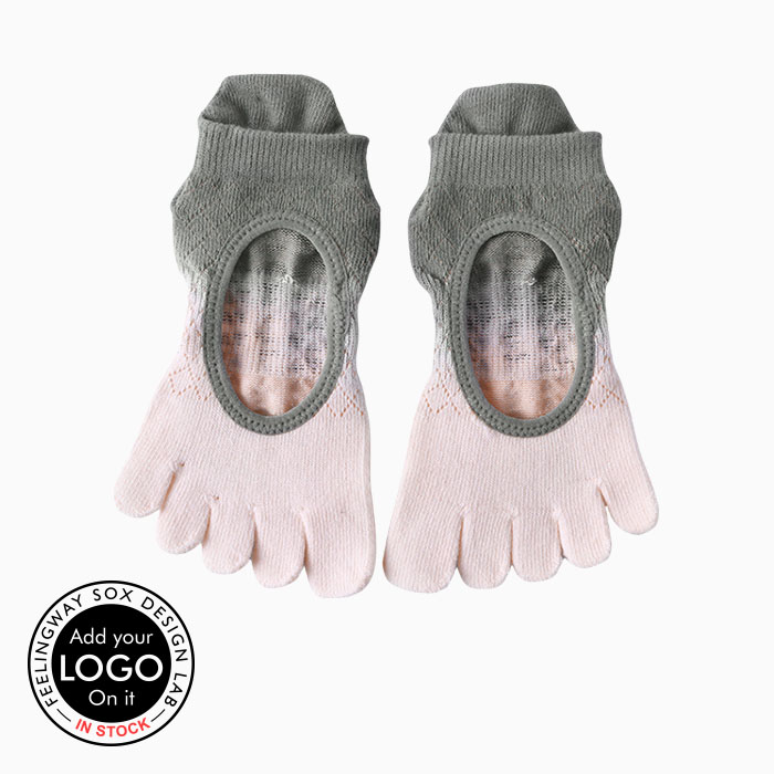 3 Pairs Sports Ankle Instep Anti-slip Grip Five-finger Yoga Socks Test Sample