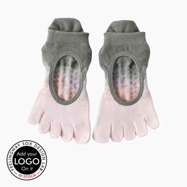 3 Pairs Sports Ankle Instep Anti-slip Grip Five-finger Yoga Socks Test Sample