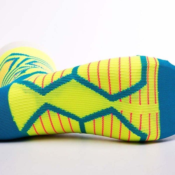 3 Pairs Geometry Athletic Mesh Breathable High Elastic Cycling Socks Test Sample