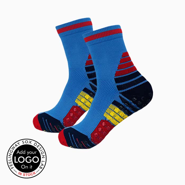 3 Pairs High Elastic Pressure Sports Grip Basketball Socks Test Sample
