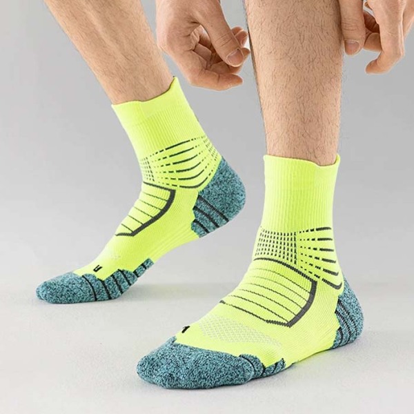 3 Pairs Sports Shock Absorption Non-slip Wear-resistant Basketball Socks Test Sample