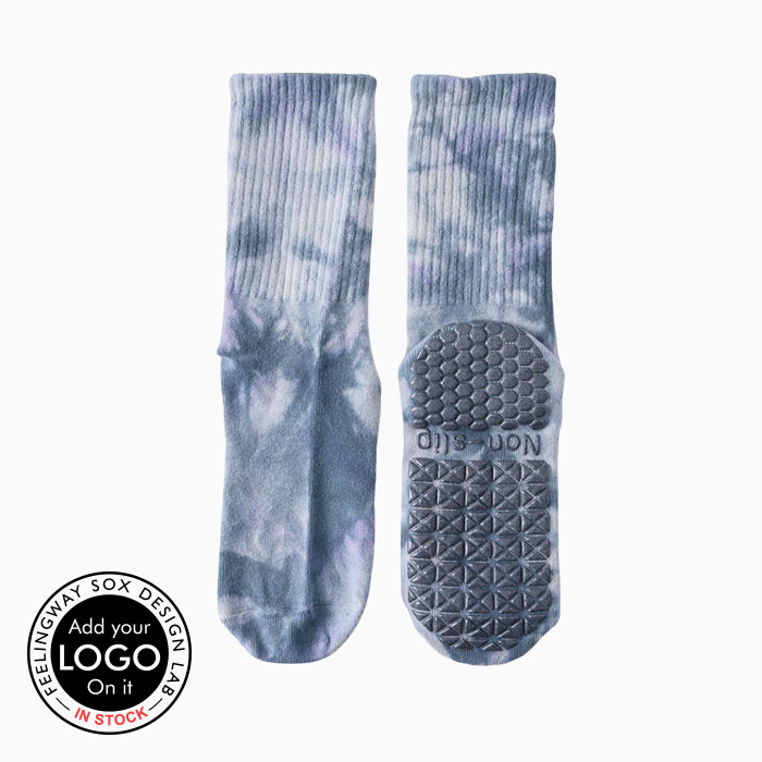 3 Pairs Breathable Tie-dye Starry Sky Non-slip Grip Sports Pilates Socks Test Sample