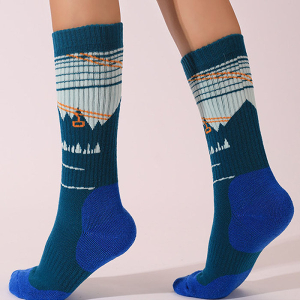 3 Pairs Thickened Loop Merino Wool Non-slip Warm Long Ski Socks Test Sample