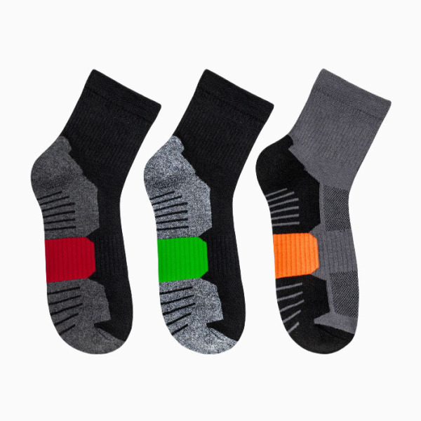 3 Pairs Sports Shock Absorption Wear Resistance Quick Dry Running Socks Test Sample