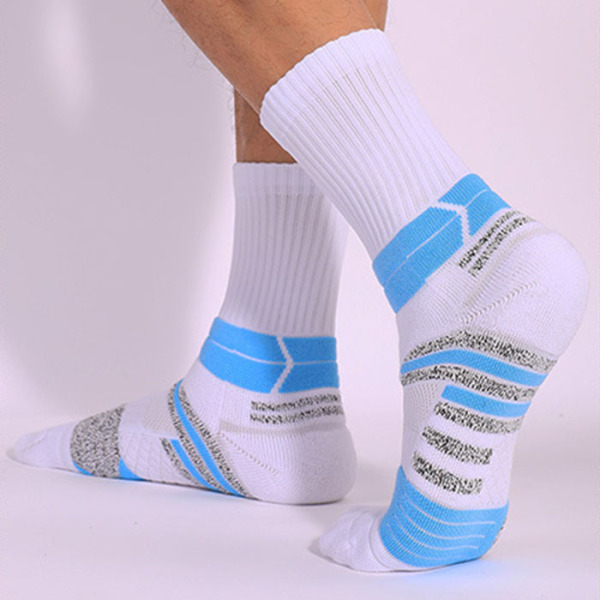 3 Pairs Lycra Anti-slip Antibacterial Breathable Sports Basketball Socks Test Sample