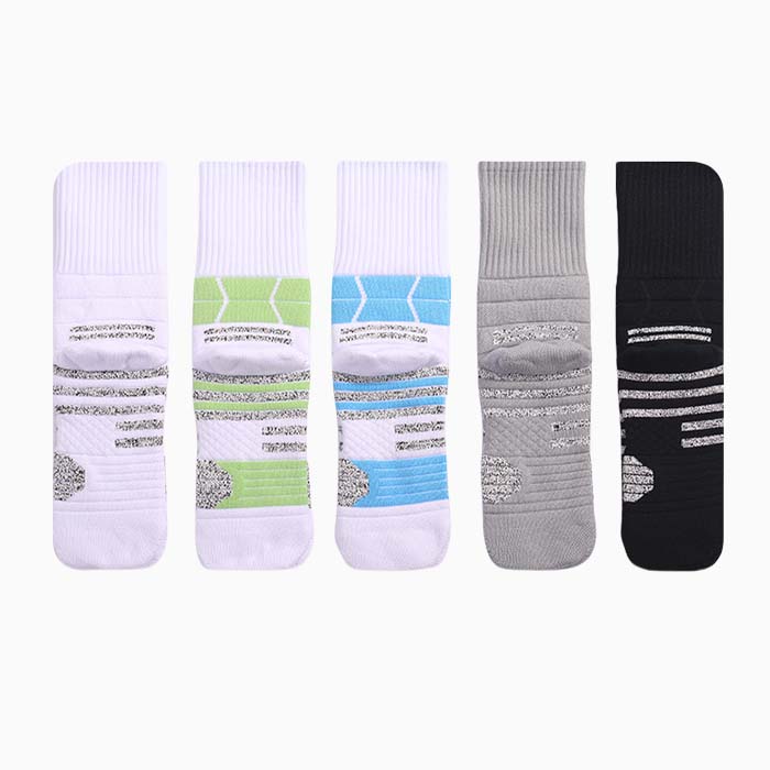 3 Pairs Lycra Anti-slip Antibacterial Breathable Sports Basketball Socks Test Sample