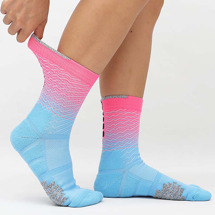 3 Pairs Gradient Sports Elite Athletic Mesh Breathable Basketball Socks Test Sample