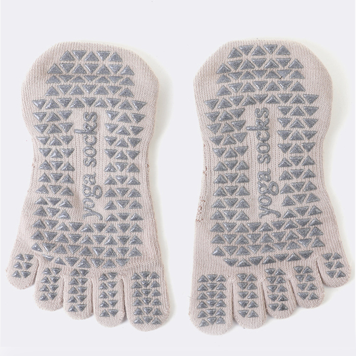 3 Pairs Indoor Sports Instep Anti-slip Grip Five-finger Yoga Socks Test Sample