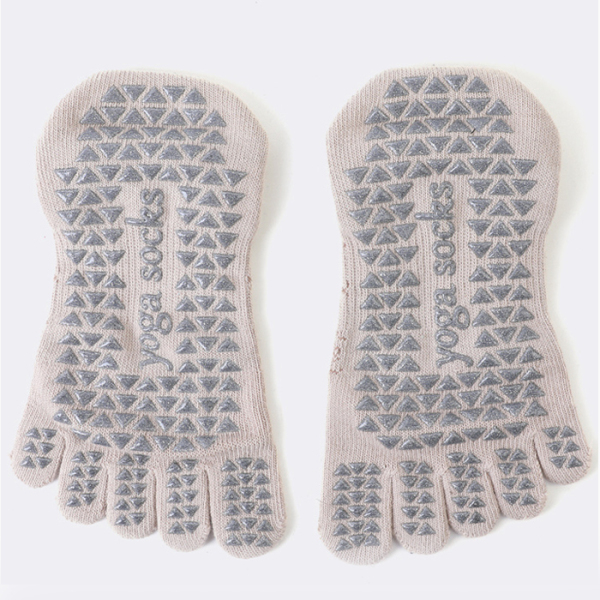 3 Pairs Indoor Sports Instep Anti-slip Grip Five-finger Yoga Socks Test Sample